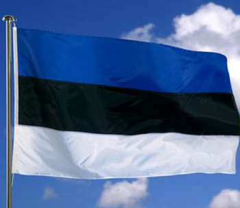 banner nacional de estônia banner de bandeira do país de estônia