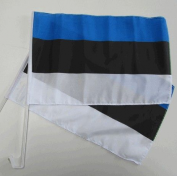 venta al por mayor bandera de coche de estonia bandera de ventana de coche personalizado barato
