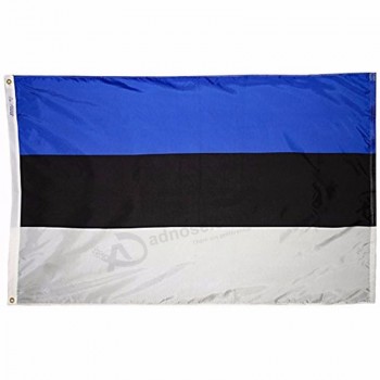 Hecho en China Estonia bandera nacional país banderas del mundo bandera