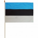 Top Selling National Estonia Hand Flag for Cheering