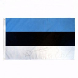 エストニアの国旗をぶら下げ3x5ft旗エストニア旗バナー