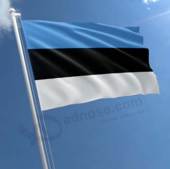 Custom made 3 * 5ft bandeira do país nacional bandeira da estónia