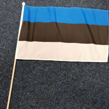 estonia mano pequeña mini bandera estonia palo bandera