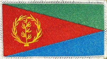 eritrea vlag patch met klittenband reizen patriottische MC biker moraal embleem # 03 (witte rand)