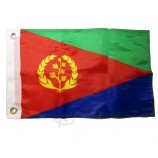 Eritreia país 100% poliéster motocicleta barco ilhós bandeira desvanece-se resistente dupla costura premium penant casa bandeira ilhós