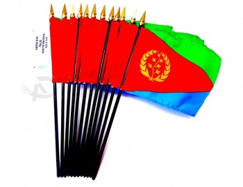 Scatola da 12 bandiere da tavolo e da tavolo in eritrea 4 