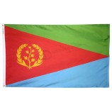 bandeira da eritreia 3x5 ft. nylon 100% fabricado nos EUA para especificações oficiais de design das nações unidas.