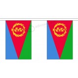 eritrea string 30 flag polyester material bunting - 9m (30') long