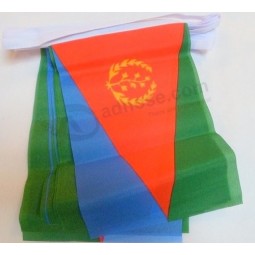 厄立特里亚6米彩旗20面旗帜9英寸x 6英寸-厄立特里亚弦旗15 x 21厘米