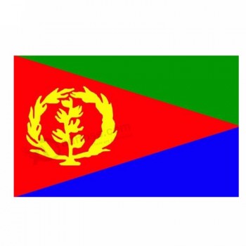 エリトリアの国旗をぶら下げ国の壁