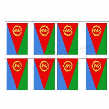 polyester Low price eritrea national bunting flag string