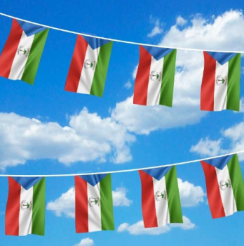 dekorative Äquatorialguinea National String Flag Äquatorialguinea Bunting Banner