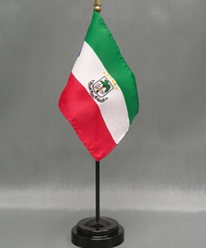 bandiera da tavolo nazionale personalizzata delle bandiere da tavolo da tavolo in Guinea equatoriale