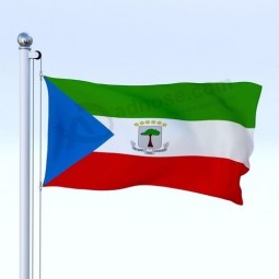 Sublimationsdruck Äquatorialguinea Nationalflagge
