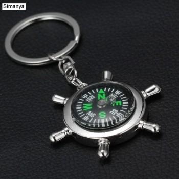custom compass key ring