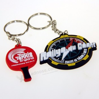 Promotional custom  company logo pvc key chains