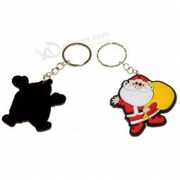 pvc figure customized keychains with key holder