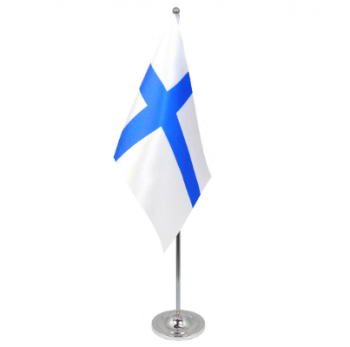 bandera de mesa nacional de finlandia banderas de escritorio del país finlandés