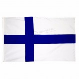 3x5英尺90x150cm蓝色十字芬兰堡塔萨瓦尔塔索米菲鳍芬兰国旗