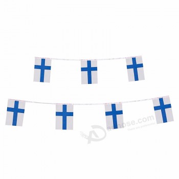 Bandeira nacional de cordas decorativas da Finlândia
