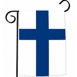 Bandeira decorativa do jardim de venda quente da finlândia com polo