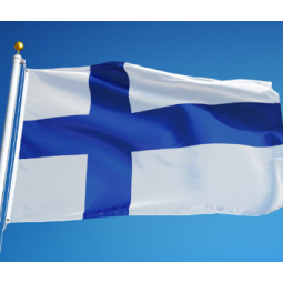 Bandera de Finlandia de serigrafía gigante finlandesa