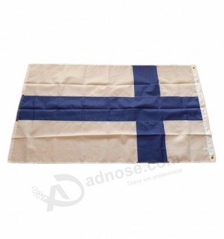자수 핀란드 깃발 3 'x 5'Ft 나일론 핀란드 깃발
