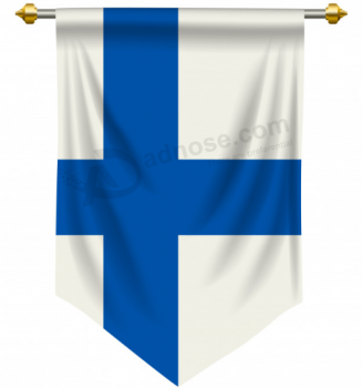 bandera colgante de poliéster banderín de Finlandia