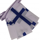 芬兰共和国字符串标志，芬兰的国家彩旗国旗横幅
