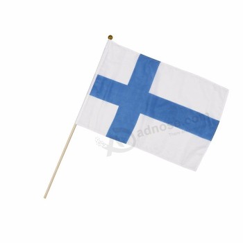 banderas de Finlandia decorativas hechas a mano