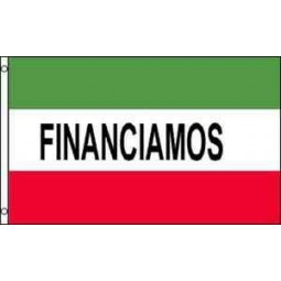 luxmart 3x5広告financiamos flag 3'x5 'バナーブラスグロメット