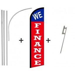 We finance windless banner & pole Kit