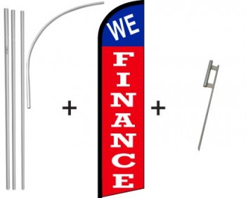 We financieren windloze banner & pole-kit