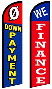 Car Dealer Windless Swooper, Feather, Banner Flag Combo Pk 0 DOWN PAYMENT - WE FINANCE