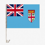 bandera nacional de la bandera de la ventana del coche del país de fiji del día