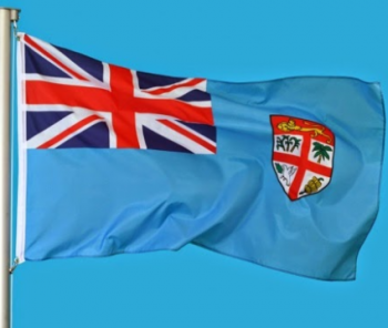 Venta caliente poliéster bandera nacional del país de fiji