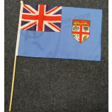 Фиджи национальный флаг руки Фиджи флаг страны палкой