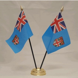 Two Flags Fiji Table National Flag Fiji Desktop Flags
