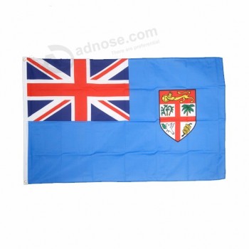 wholesale polyester national country custom fiji flag