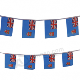 8 meters string rectangle fiji bunting flags for event