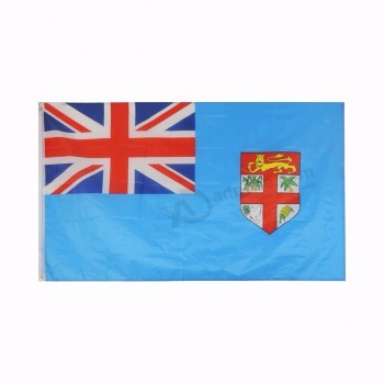 полиэстер 3x5ft с печатью национальный флаг Фиджи