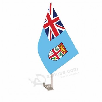 benutzerdefinierte fidschi land autofenster fahrzeug 30 * 45 cm flagge