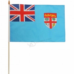 Nieuwe aankomst levendige kleur Fiji hand schudden vlag