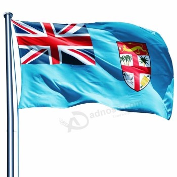 bandiera delle Figi paese nazionale in poliestere di dimensioni personalizzate di alta qualità