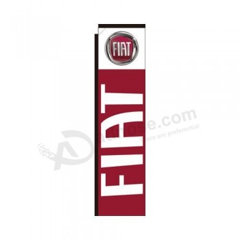 benutzerdefinierte Fiat Dealership Rechteck Flagge mit hoher Qualität