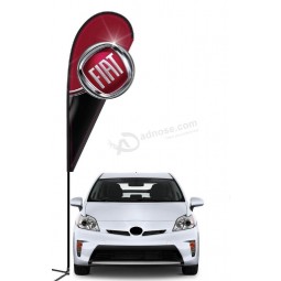 fiat 3d double-sided teardrop flag Kit with high quality