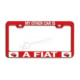 Makoroni - MY OTHER CAR IS A FIAT Polish Rd Metal Auto License Plate Frame, License Tag Holder