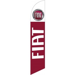 Fiat Autohaus Werbung Feder Banner Swooper Flag Schild mit Fahnenstange Kit und Bodenpfahl