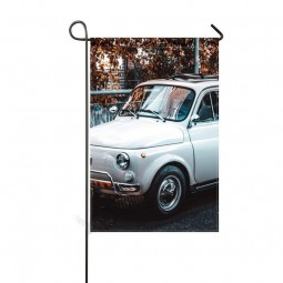 Donggan Garten Flagge Fiat Auto Retro 12x18 Zoll