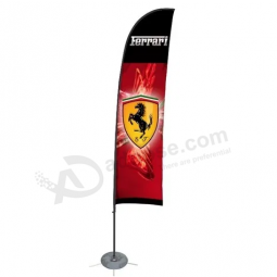 promo ferrari logo pubblicità bandiere swooper personalizzate